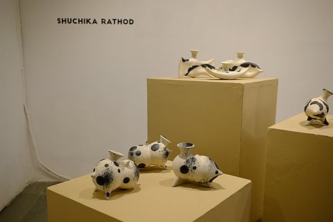 Work of Artist Suchika Rathod in the exhibition |