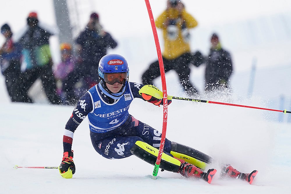 Italy Alpine Skiing World Cup womens slalom: Mikaela Shiffrin