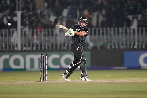 ICC Champions Trophy, BAN vs NZ: New Zealand's Tom Latham plays a shot 