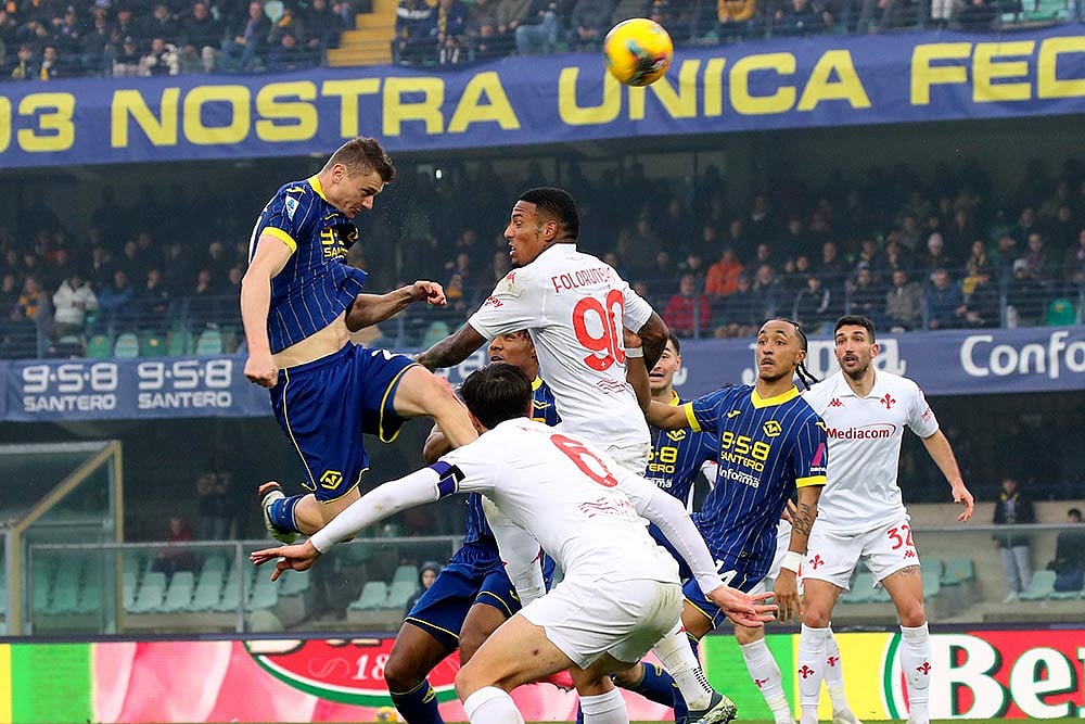 La Liga Soccer Match: Fiorentina vs Hellas Verona