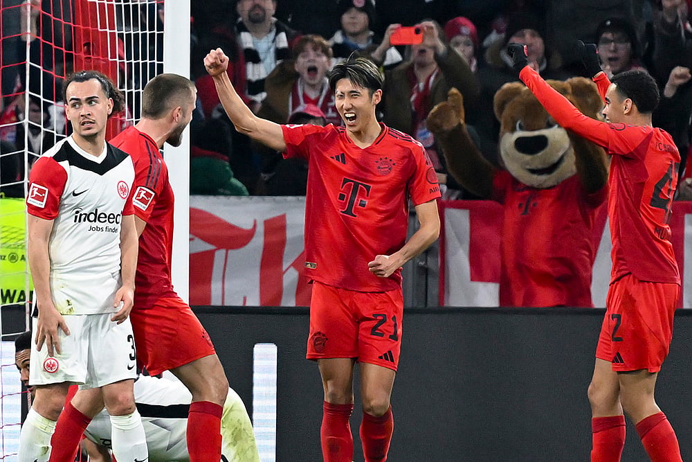 Germany Soccer Bundesliga Bayern Munich vs Eintracht Frankfurt match: Hiroki Ito
