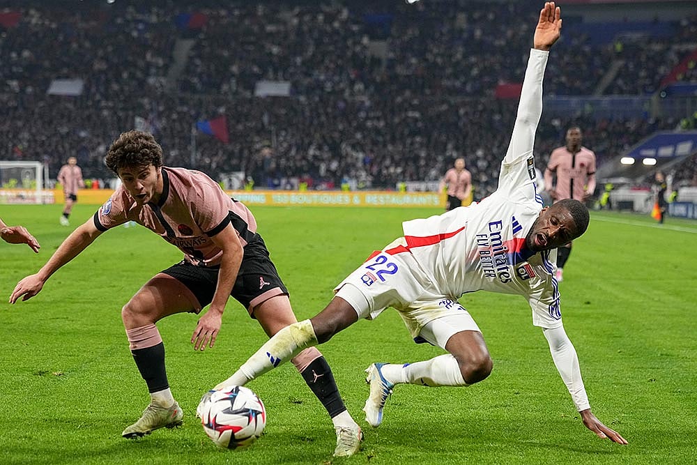 French League One Soccer Match: Lyon vs Paris Saint-Germain