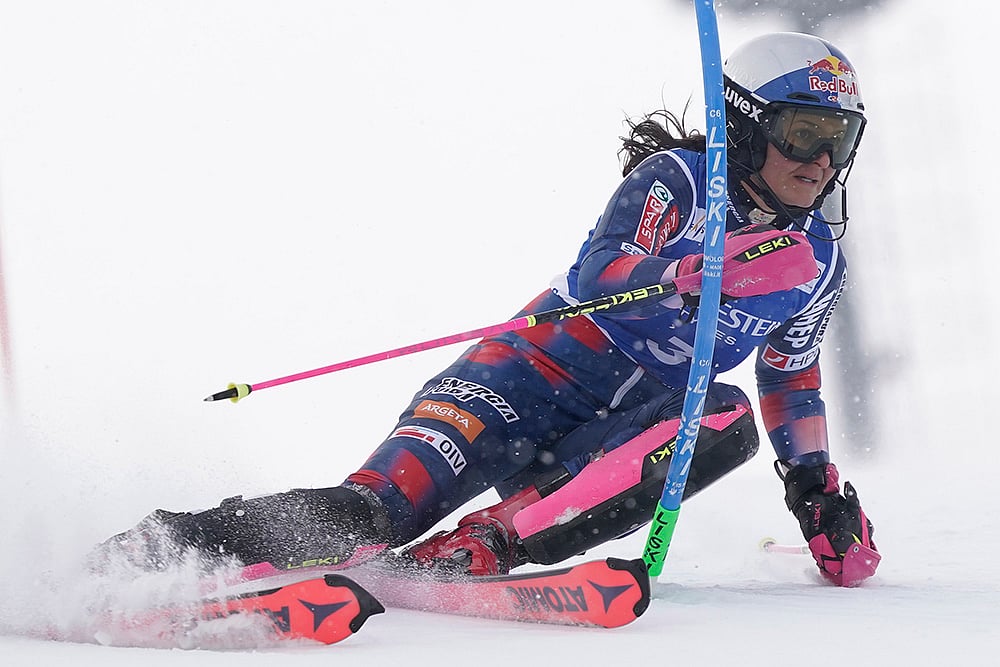 Italy Alpine Skiing World Cup womens slalom: Zrinka Ljutic 