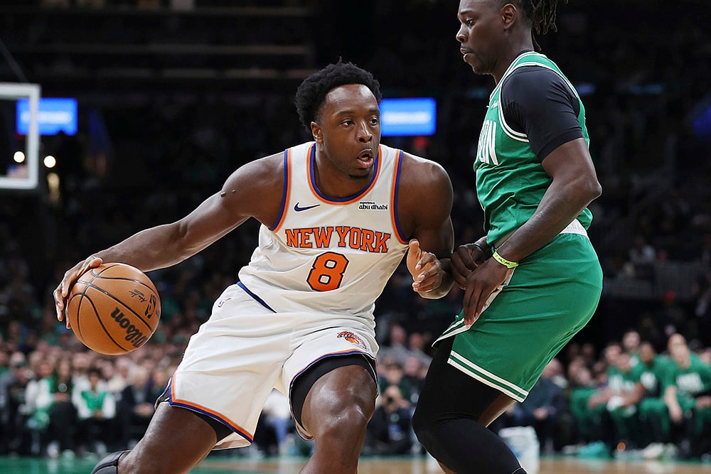 | Photo: AP/Michael Dwyer : NBA 2024-25, Knicks vs Celtics: 