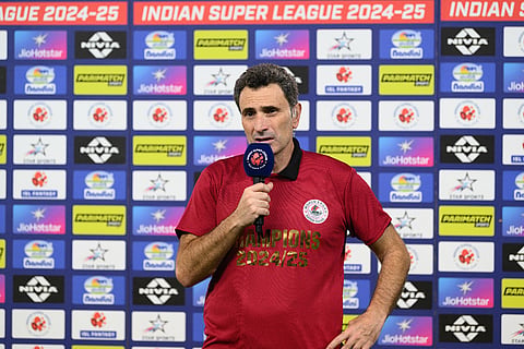 Mohun Bagan Super Giant head coach Jose Molina after the match