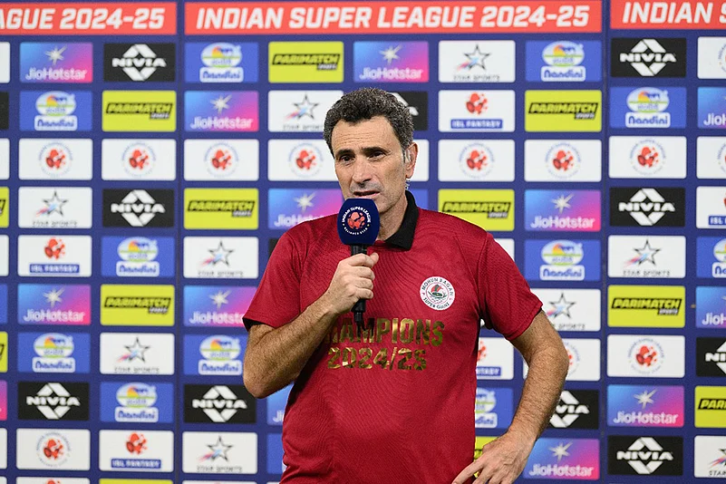 Mohun Bagan Super Giant head coach Jose Molina after the match