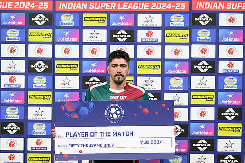 Dimitrios Petratos is named the Player of the Match for his winning goal for Mohun Bagan Super Giant