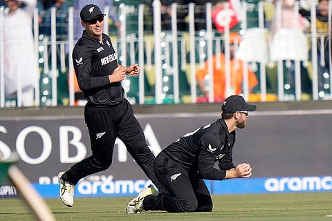 ICC Champions Trophy, BAN vs NZ: New Zealand's Kane Williamson takes the catch of Bangladesh's Towhid Hridoy 