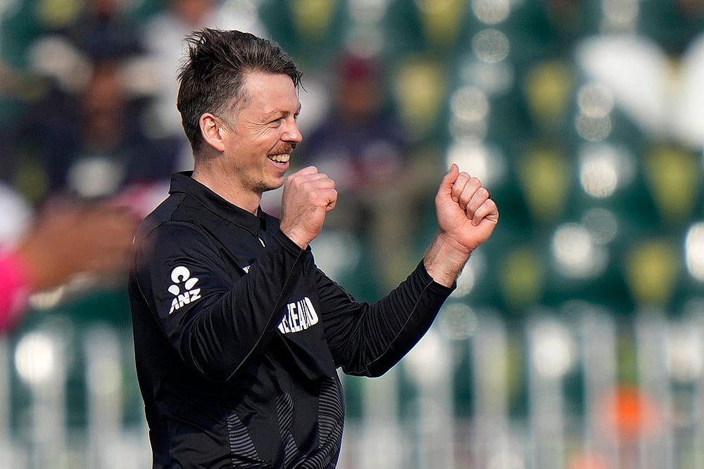 ICC Champions Trophy Cricket 2025 Bangladesh vs New Zealand BAN vs NZ CT 2025: Michael Bracewell 