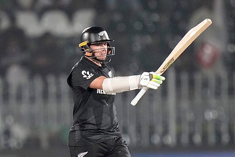 ICC Champions Trophy, BAN vs NZ: New Zealand's Tom Latham celebrates after scoring fifty 