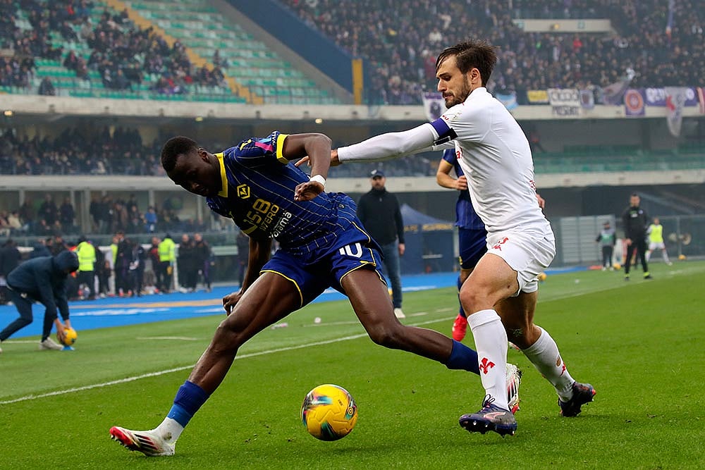La Liga Soccer Match: Hellas Verona vs Fiorentina
