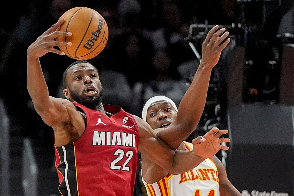 NBA Basketball Atlanta Hawks vs Miami Heat: Andrew Wiggins