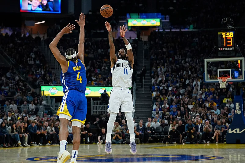 NBA Basketball 2024-25 Dallas Mavericks vs Golden State Warriors: Kyrie Irving