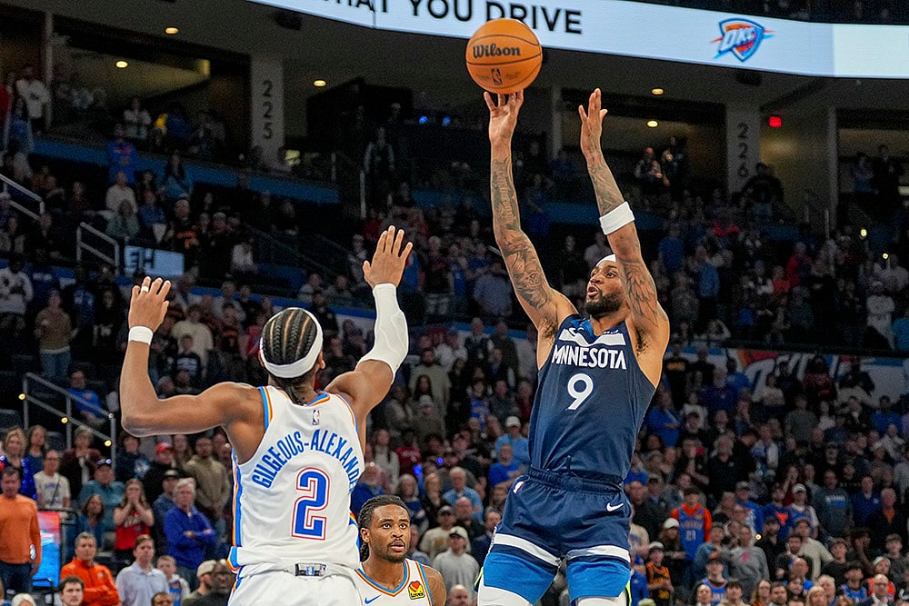 NBA Basketball Minnesota Timberwolves vs Oklahoma City Thunder: Nickeil Alexander-Walker