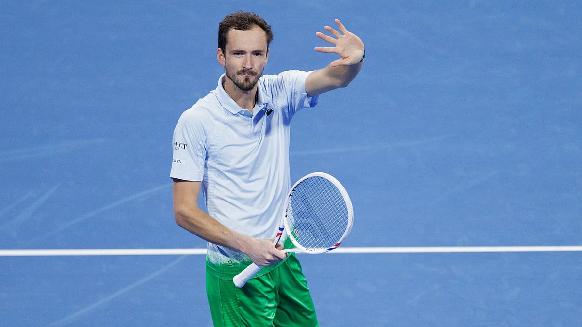 Daniil Medvedev overcame Jan-Lennard Struff in round one