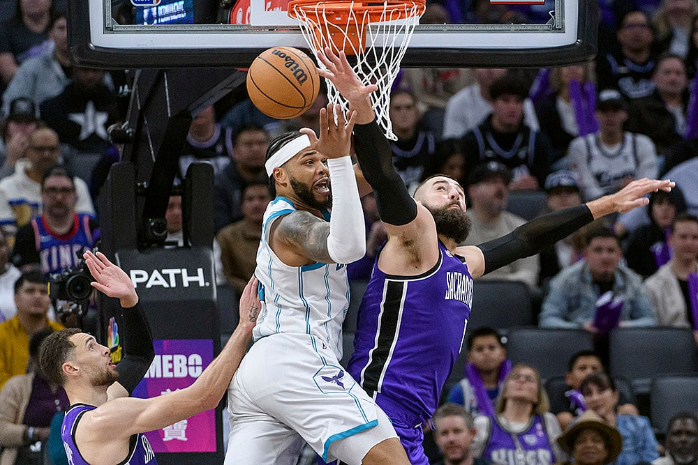 NBA Basketball Charlotte Hornets vs Sacramento Kings: Miles Bridges