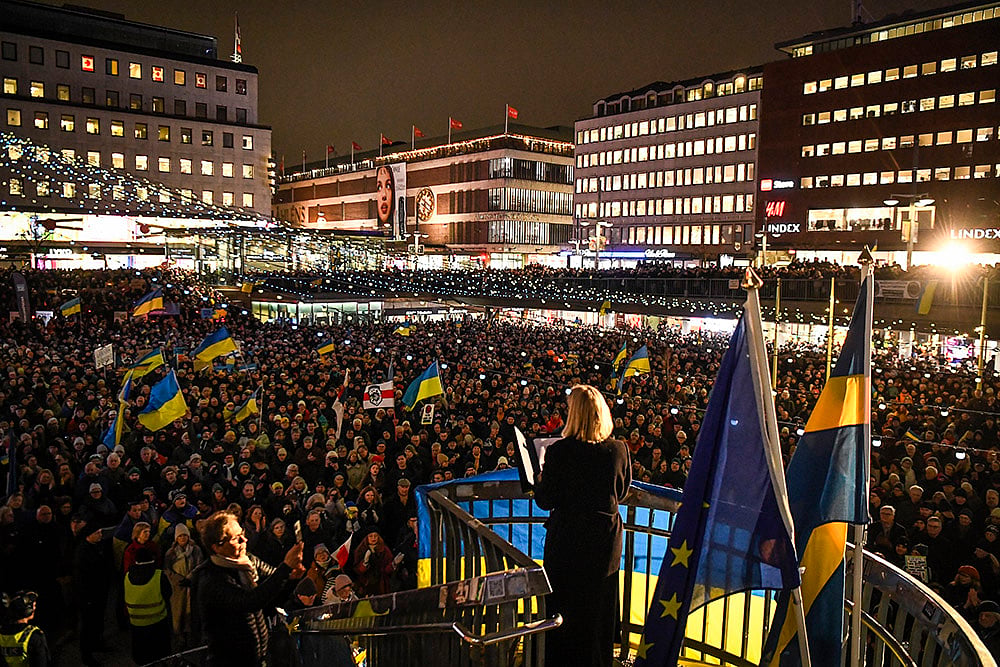 Russia Ukraine War third anniversary_Sweden 