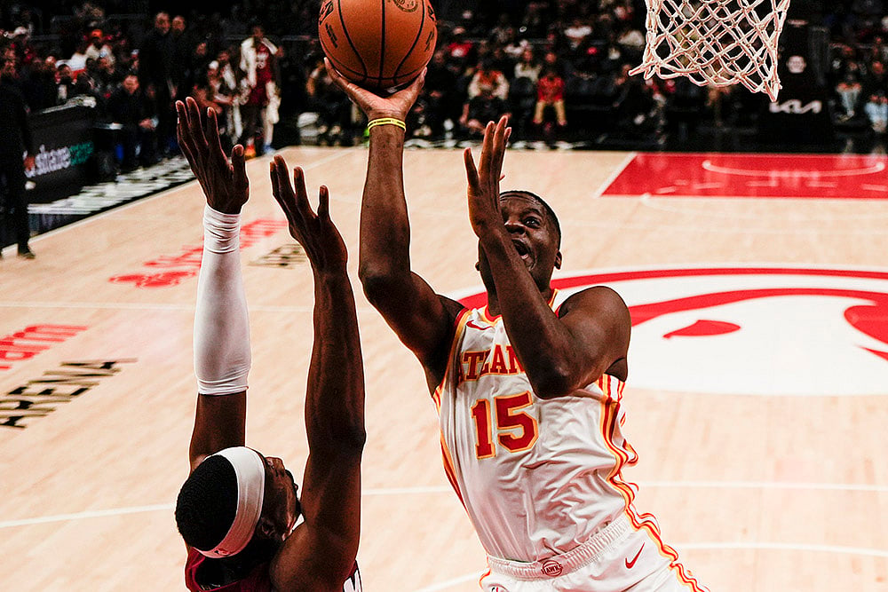 NBA Basketball Atlanta Hawks vs Miami Heat: Clint Capela
