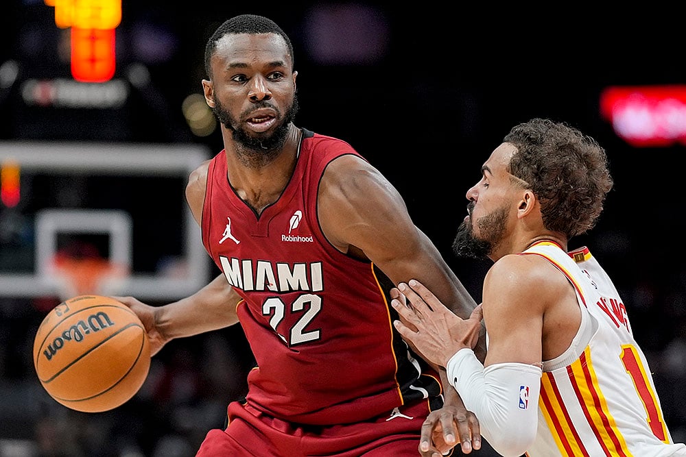 NBA Basketball Atlanta Hawks vs Miami Heat: Andrew Wiggins 