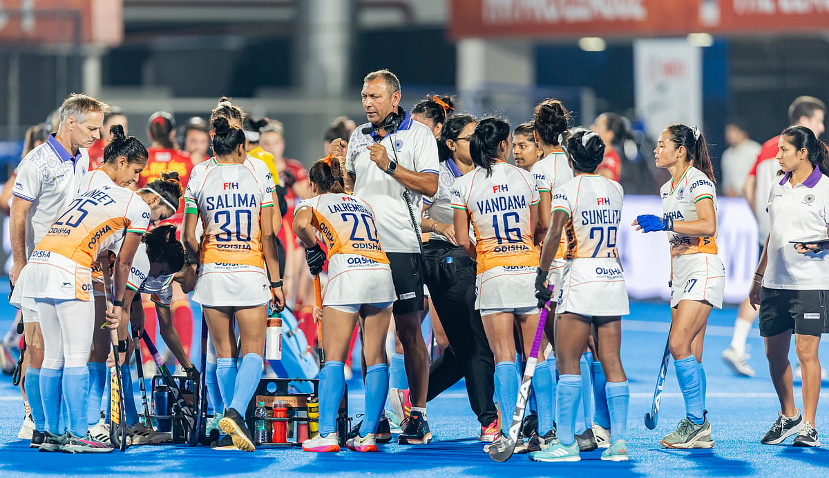 Hockey India : Indian women's hockey team during a match in the FIH Pro League.