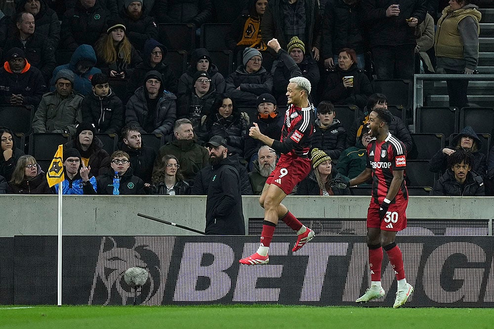 English Premier League soccer 2024-25 Wolverhampton Wanderers and Fulham: Rodrigo Muniz 