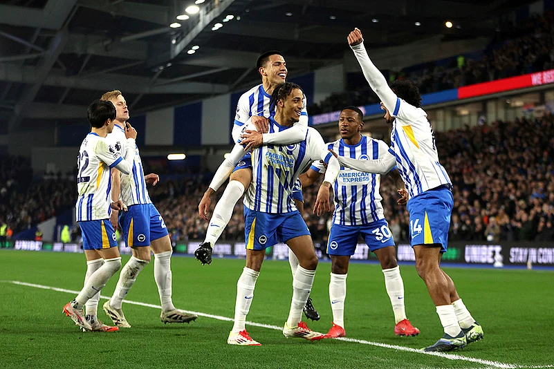 English Premier League soccer 2024-25 Brighton vs Bournemouth: Joao Pedro