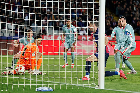 Copa Del Rey SFs: Barcelona's Robert Lewandowski scores