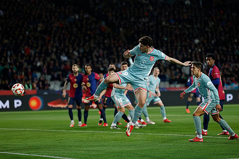 Copa Del Rey SFs: Atletico Madrid's Julian Alvarez scores