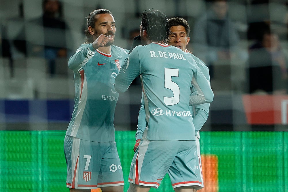 Spanish Copa del Rey or Kings Cup soccer Atletico Madrid vs Barcelona: Antoine Griezmann