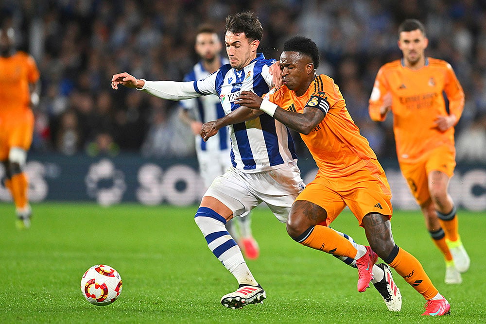Copa del Rey _ Spanish Kings Cup soccer Real Sociedad vs Real Madrid: Vinicius Junior