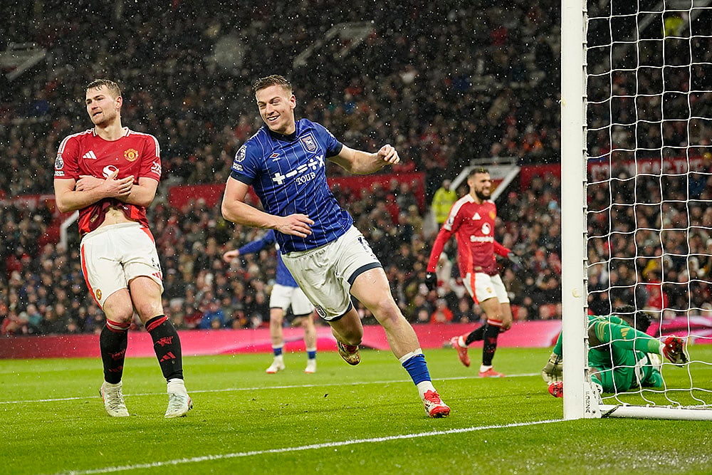 English Premier League Soccer 2024-25 Manchester United Vs Ipswich Town: Liam Delap