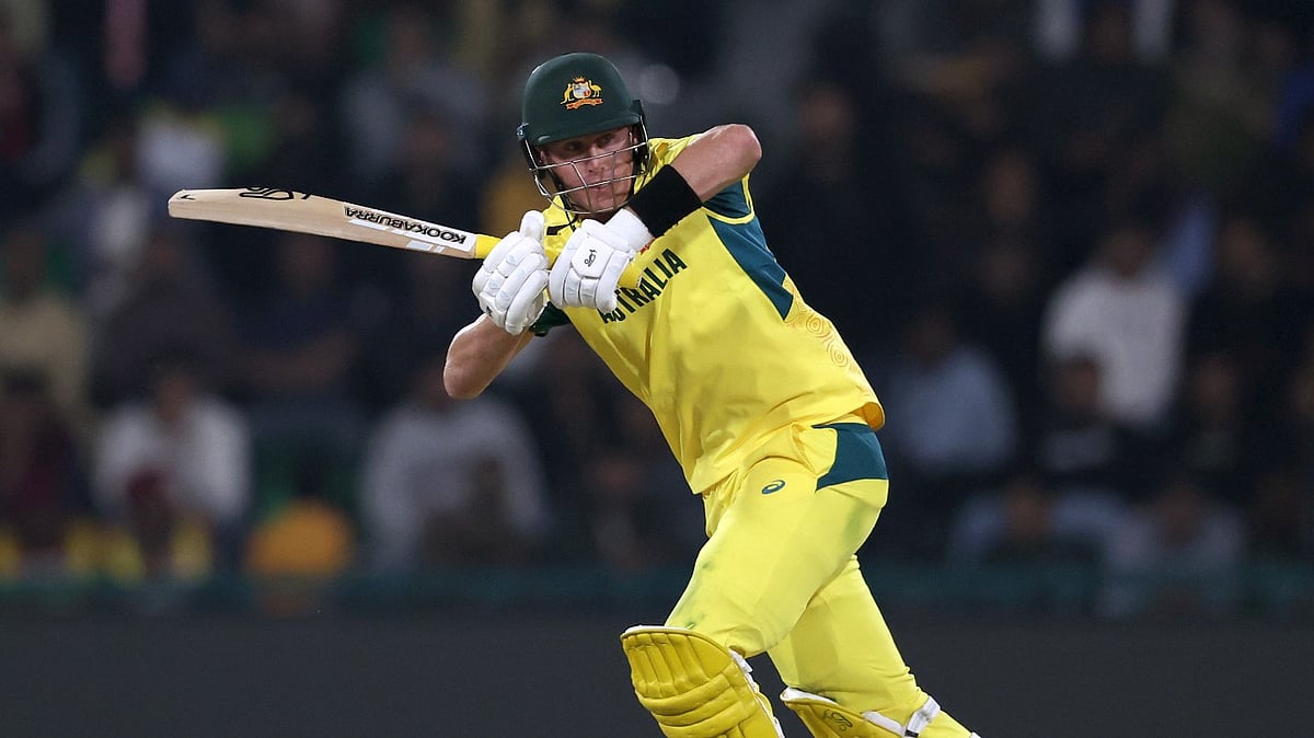 File : File photo of Marnus Labuschagne in action for Australia.
