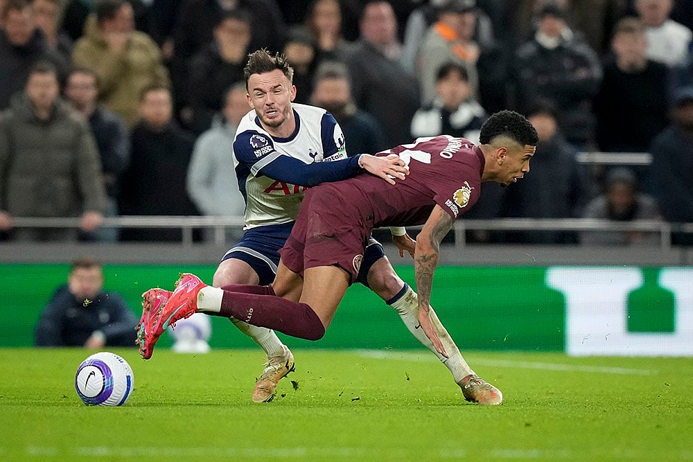 English Premier League Soccer 2024-25 Tottenham Hotspur vs Manchester City: James Maddison 
