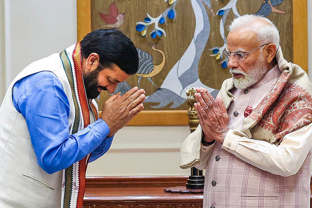 PM Modi, Nayab Saini meet