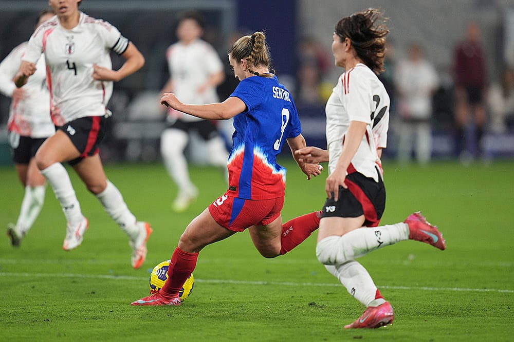 SheBelieves Cup womens soccer tournament final 2025 US vs Japan: Ally Sentnor