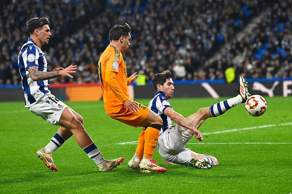 Copa del Rey _ Spanish Kings Cup soccer Real Sociedad vs Real Madrid: Brahim Diaz