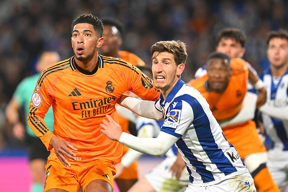 Copa del Rey _ Spanish Kings Cup soccer Real Sociedad vs Real Madrid:  Jude Bellingham