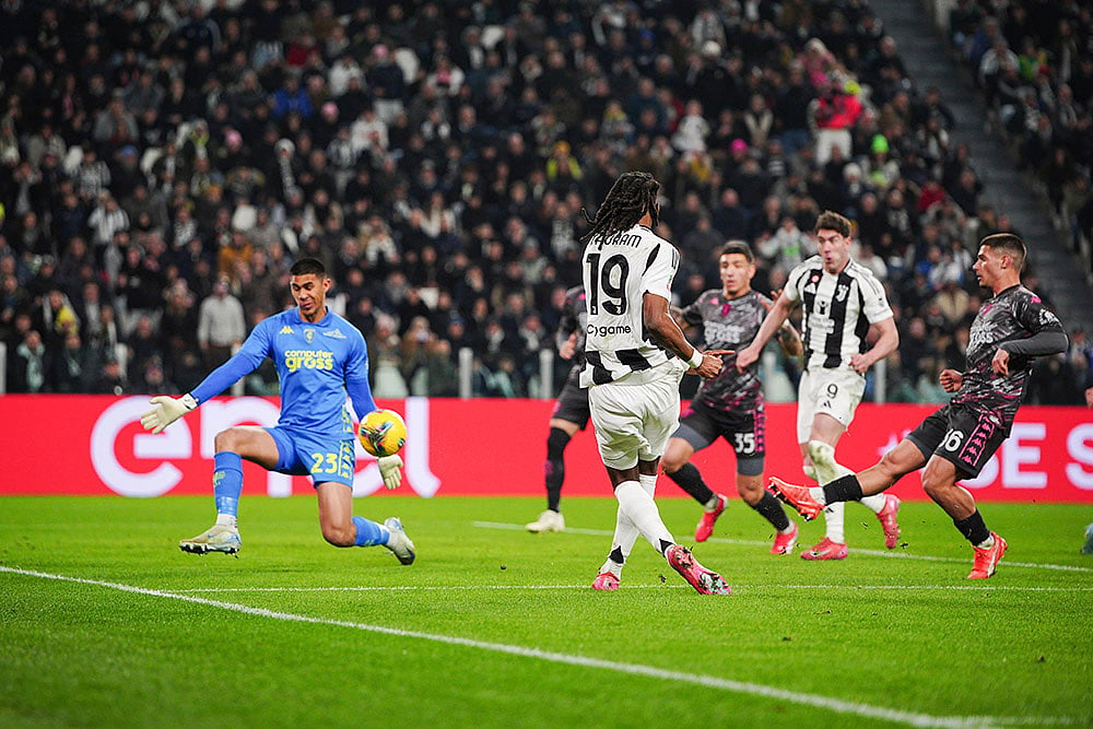 Italian Cup soccer 2024-25 Quarter-final Juventus vs Empoli: Khephren Thuram 