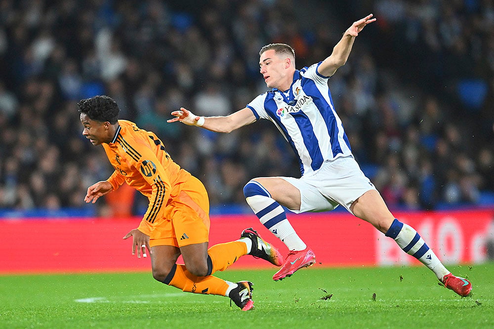 Copa del Rey _ Spanish Kings Cup soccer Real Sociedad vs Real Madrid: Endrick