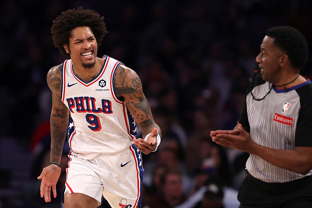 NBA basketball game New York Knicks vs Philadelphia 76ers: Kelly Oubre Jr