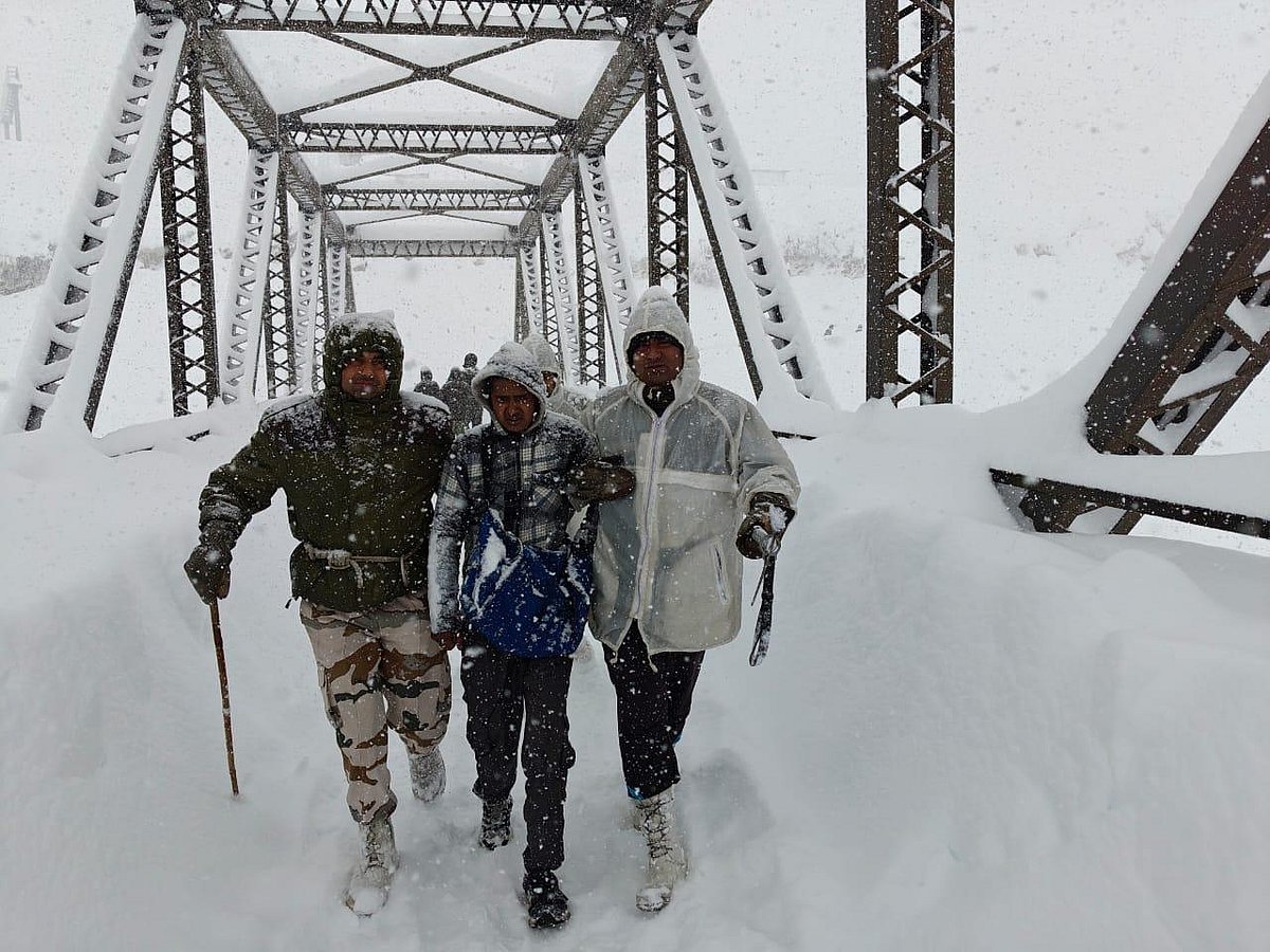 Trapped workers are being rescued in Uttarakhands Mana village by the Indian Army