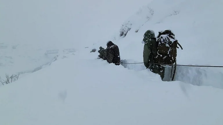 Massive avalanche hits Uttarakhand's Chamoli district - X/PTI