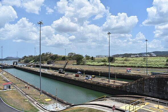 Dry Canal Between El Salvador And Guatemala