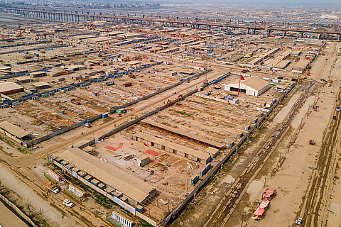 Maha Kumbh 2025: An aerial view of the Sangam area