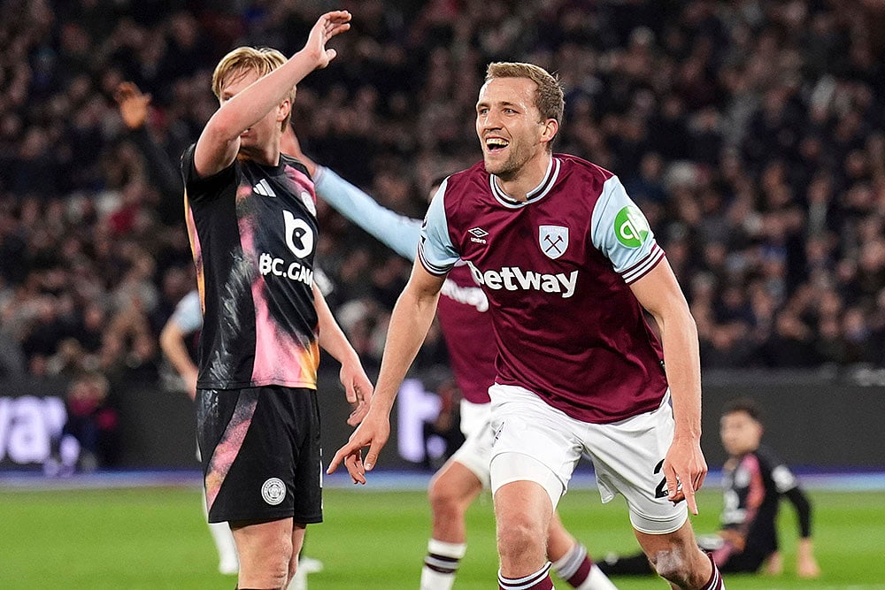 English Premier League soccer West Ham United vs Leicester City: Tomas Soucek