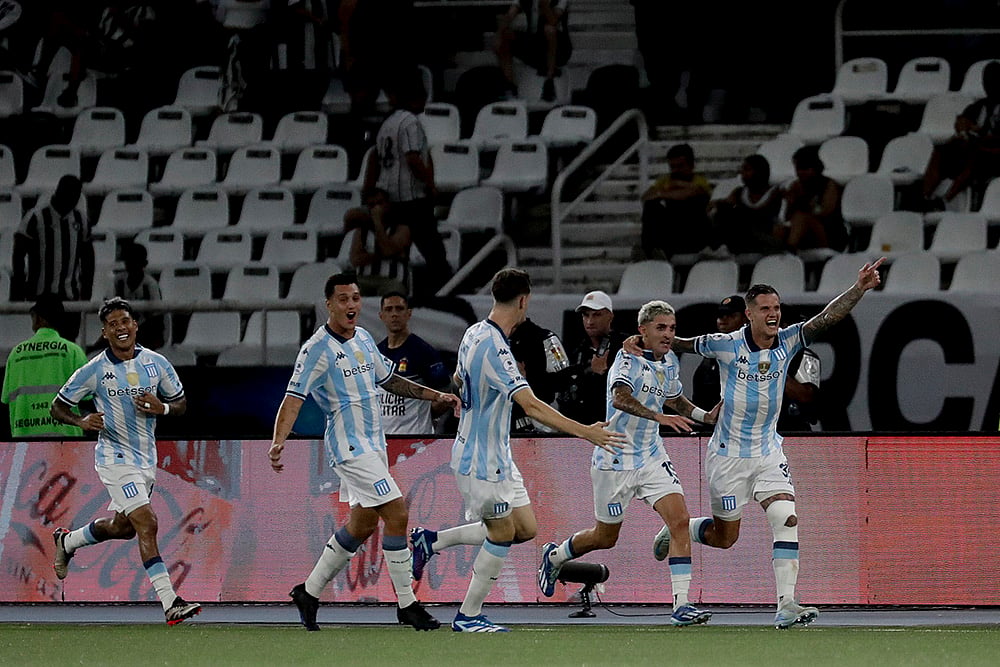 Brazil Argentina Soccer Recopa Sudamericana Racing Club vs Botafogo: Bruno Zuculini 