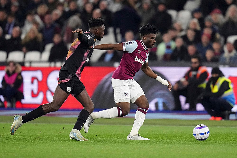 English Premier League soccer West Ham United vs Leicester City: Mohammed Kudus