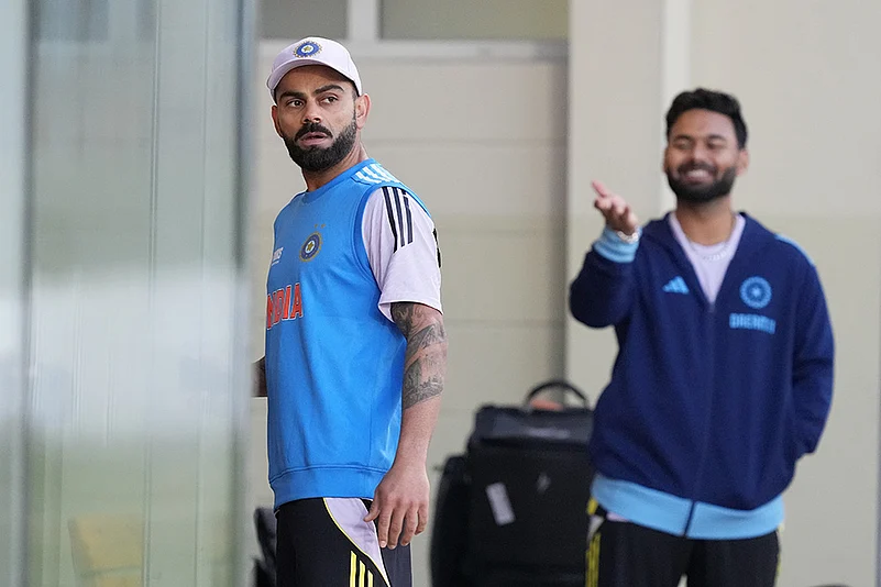 ICC CT 2025 India Cricket team Training session: Virat Kohli