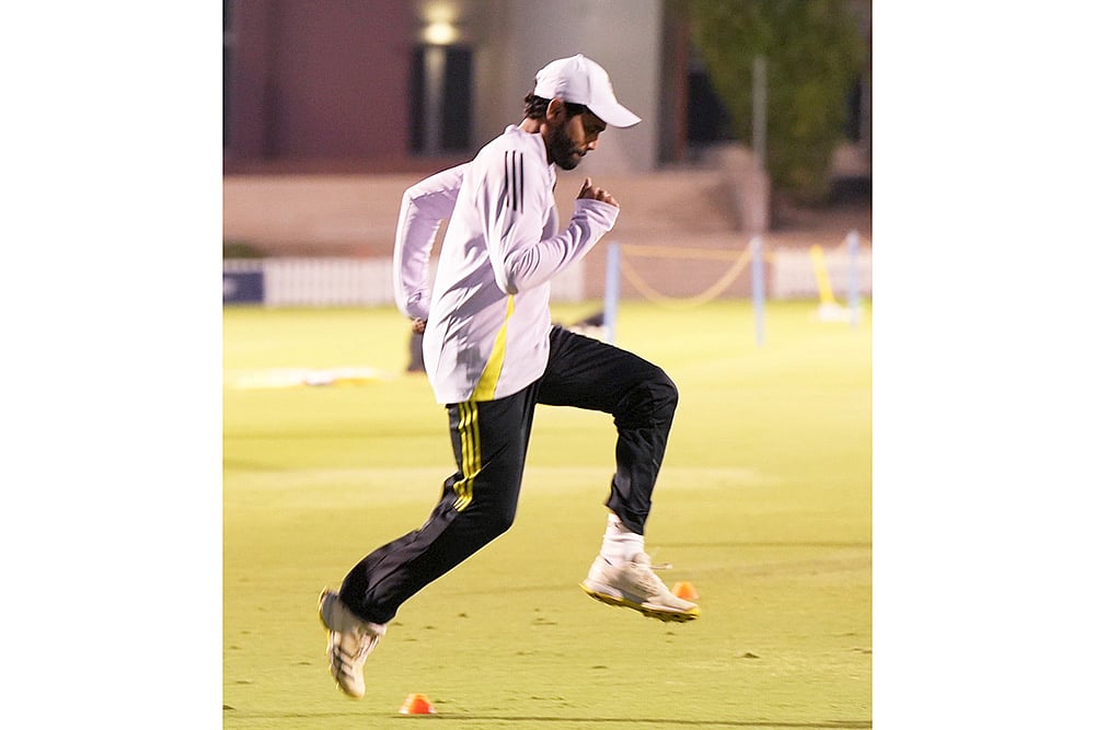 ICC CT 2025 India Cricket team Training session: Ravindra Jadeja 