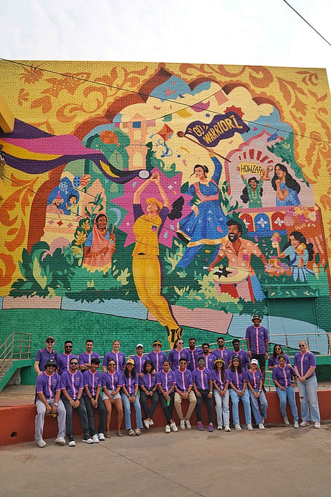 UP Warriorz team at at Kisan Bhavan, Lucknow.